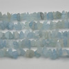 Raw Natural Aquamarine Semi-precious Gemstone Chips / Nugget Beads - approx 12mm - 15mm - approx 15" strand