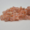 Raw Natural Sunstone Semi-precious Gemstone Small Chunky Nugget Chip Beads - approx 10mm - 20mm x 7mm - 10mm - 15" strand