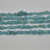 Raw Hand Polished Natural Green Apatite Semi-precious Gemstone Chip Nugget Beads - approx 5mm - 12mm x 5mm - 9mm - 15" strand