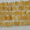 Raw Hand Polished Citrine Semi-precious Gemstone Nugget Beads - approx 10mm - 20mm x 6mm - 12mm - approx 15" strand
