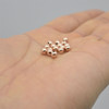 14K Rose Gold Filled Findings - 20 Gold Filled Round Seamless Spacer Beads - 4mm - 20 per pack - 1mm hole size