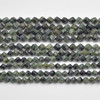 High Quality Grade A Natural Kambaba Jasper Semi-Precious Gemstone Star Cut Faceted Round Beads - 6mm, 8mm sizes - 15" long