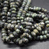 High Quality Grade A Natural Kambaba Jasper Semi-Precious Gemstone FACETED Rondelle Beads - 6mm, 8mm sizes - 15" long