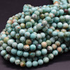 High Quality Grade A Natural Chrysocolla Phoenix Turquoise Semi-Precious Gemstone Round Beads - 6mm, 8mm, 10mm sizes - 15" long