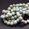 High Quality Grade A Natural Chrysocolla Phoenix Turquoise Semi-Precious Gemstone Round Beads - 6mm, 8mm, 10mm sizes - 15" long