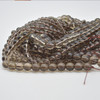 High Quality Grade A Natural Light Smoky Quartz Semi-Precious Gemstone Round Beads - 4mm, 6mm, 8mm, 10mm sizes - 14" long