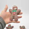 Felt Gingerbread Man - 4 Count - 11cm x 9cm x 2cm