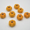 100% Wool Felt Pumpkins - 5 Count - Orange - 4cm x  2cm - 2.5cm