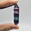 Natural Rainbow Fluorite Semi-precious Gemstone Double Terminated Point Pendant - 1 Count - 5cm - 5.5cm