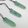 Natural Green Fluorite Semi-precious Gemstone Point Pendant - 4cm - 5cm - 1 Count