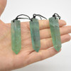 Natural Green Fluorite Semi-precious Gemstone Point Pendant - 4cm - 5cm - 1 Count