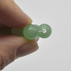 Large Hole Beads - Natural Green Aventurine Semi-precious Gemstone Round Beads - 8mm - 15" strand