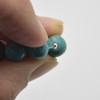 Large Hole Beads - Turquoise (Dyed) Semi-precious Gemstone Round Beads - 8mm - 15" strand