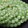 High Quality Grade A Natural Green Calcite Semi-Precious Gemstone Round Beads - 4mm, 6mm, 8mm, 10mm sizes - 15" long