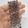 Grade A Natural Smoky Quartz Semi-precious Gemstone Double Tip FACETED Round Beads - 5mm x 6mm - 15" strand