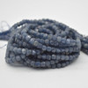 High Quality Grade A Natural Sapphire Semi-precious Gemstone Faceted Cube Beads - 3mm - 4mm - 15.5" strand