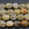 Natural Gold Rultilated Quartz Semi-precious Gemstone Large Nugget Tumblestone Beads - 12mm - 16mm x 10mm - 12mm