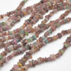Raw Natural Multi-Colour Tourmaline Semi-precious Gemstone Small Chunky Nugget Beads - 5mm - 10mm  x 3mm - 6mm - 15" strand