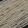Natural Freshwater Potato Pearl Beads - White - 5mm - 5.5mm x 3mm - 3.5mm -  14" strand