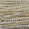 Natural Freshwater Potato Pearl Beads - White - 5mm - 5.5mm x 3mm - 3.5mm -  14" strand