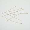 14K Gold Filled Findings - Gold Filled Ball Headpin - 0.41mm x 50.8mm - 5 or 10 Count - Made in China