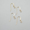 14K Gold Filled Findings - Gold Filled Flat Earring Wire with Coil - 0.61mm x 18.7mm - 2 or 6 Count - Made in China