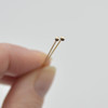 14K Gold Filled Findings - Gold Filled Headpin - 0.41mm x 50.8mm - 10, 20 or 50 Count - Made in USA