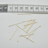 14K Gold Filled Findings - Gold Filled Headpin - 0.64mm x 25.4mm - 10, 20 or 50 Count - Made in USA