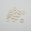 14K Gold Filled Findings - Gold Filled Click and Lock Jump Ring - 0.76mm x 7mm - 10 or 20 Count - Made in USA