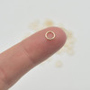 14K Gold Filled Findings - Gold Filled Click and Lock Jump Ring - 0.64mm x 5mm - 10 or 20 Count - Made in USA