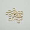 14K Gold Filled Findings - Gold Filled Click and Lock Jump Ring - 1.27mm x 8mm - 6 or 20 Count - Made in USA