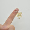 14K Gold Filled Findings - Gold Filled Click and Lock Jump Ring - 1.27mm x 8mm - 6 or 20 Count - Made in USA