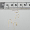 14K Gold Filled Findings - Gold Filled Micro Earring Wire - 0.51mm x 15.2mm - 2 or 6 Count - Made in USA