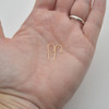 14K Gold Filled Findings - Gold Filled Micro Earring Wire - 0.51mm x 15.2mm - 2 or 6 Count - Made in USA