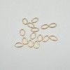 14K Gold Filled Findings - Gold Filled Click and Lock Oval Jump Ring - 0.89mm x 4.9mm x 7.6mm - 5 or 20 Count - Made in USA