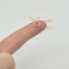 14K Gold Filled Findings - Gold Filled Click and Lock Oval Jump Ring - 0.89mm x 4.9mm x 7.6mm - 5 or 20 Count - Made in USA