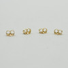 14K Gold Filled Findings - Gold Filled Heavy Earring Scrolls / Backs - 4.7mm x 5.4mm - 6 or 20 Count - Made in USA