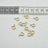 14K Gold Filled Findings - Gold Filled Light Weight Bolt Ring / Clasp With Open Spring Ring - 7mm - 2 or 5 Count - Made in Italy