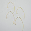 14K Gold Filled Findings - V-Shaped Earring Wire- 0.71mm x 35mm - 2 or 6 Count - Made in USA