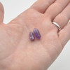 High Quality Grade A Natural Amethyst Semi-Precious Gemstone Double Terminated Point Pendant Beads -  1.2cm, 1.5cm - 1 or 5 count