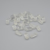 High Quality Grade A Natural Clear Quartz Semi-Precious Gemstone Double Terminated Point Pendant Beads -  1.2cm, 1.6cm - 1 or 5 count