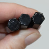 High Quality Grade A Natural Black Obsidian Semi-Precious Gemstone SINGLE Point Pendant Beads -  1.2cm, 1.6cm, 3cm - 1 or 5 count