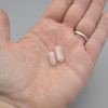 High Quality Grade A Natural Rose Quartz Semi-Precious Gemstone SINGLE Point Pendant Beads -  1.2cm, 1.5cm - 1 or 5 count