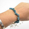 Apatite Gemstone Chip Bracelet / Beads Sample strand