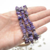 Charoite Gemstone Chip Bracelet / Beads Sample strand