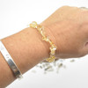 Heat Treated Citrine Gemstone Chip Bracelet / Beads Sample strand