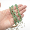 Green Aventurine Gemstone Chip Bracelet / Beads Sample strand