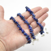 Lapis Lazuli Gemstone Chip Bracelet / Beads Sample strand
