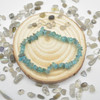 Light Apatite Gemstone Chip Bracelet / Beads Sample strand