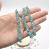 Light Apatite Gemstone Chip Bracelet / Beads Sample strand